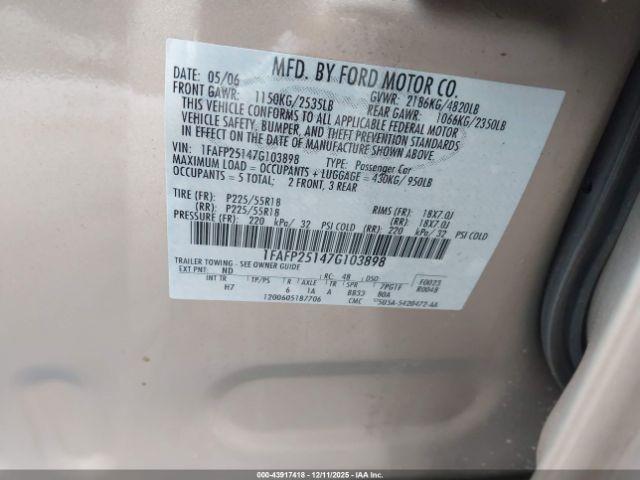 Ford Five Hundred Limited Image 14