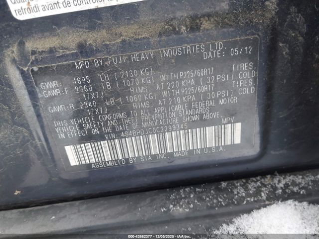 Subaru Outback 3.6r Limited Image 10